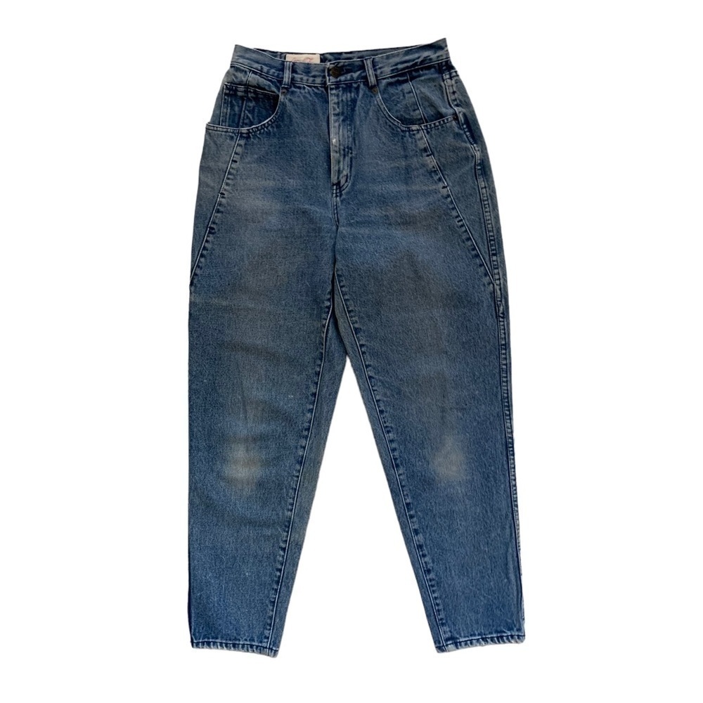 Rare Vintage 1980s Coca Cola Tapered High Waist Distressed Mom Jeans | Size 26